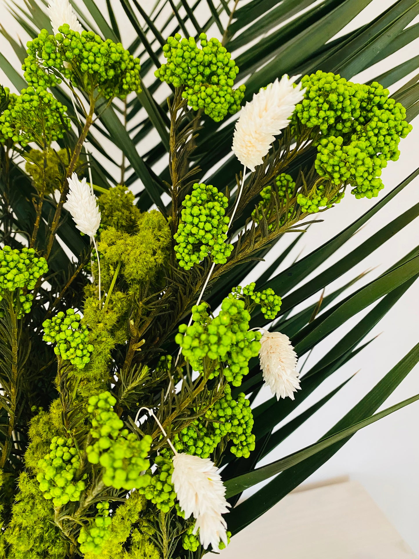 Bouquet Fleurs Stabilisees Cascade de verdure