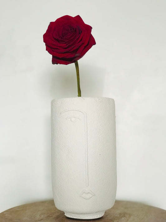 Cache-pot Demi Visage Zen droit