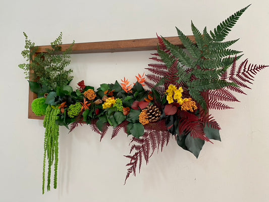 Tableau Vegetal Stabilise Chene 3D "Reflets d’Automne"