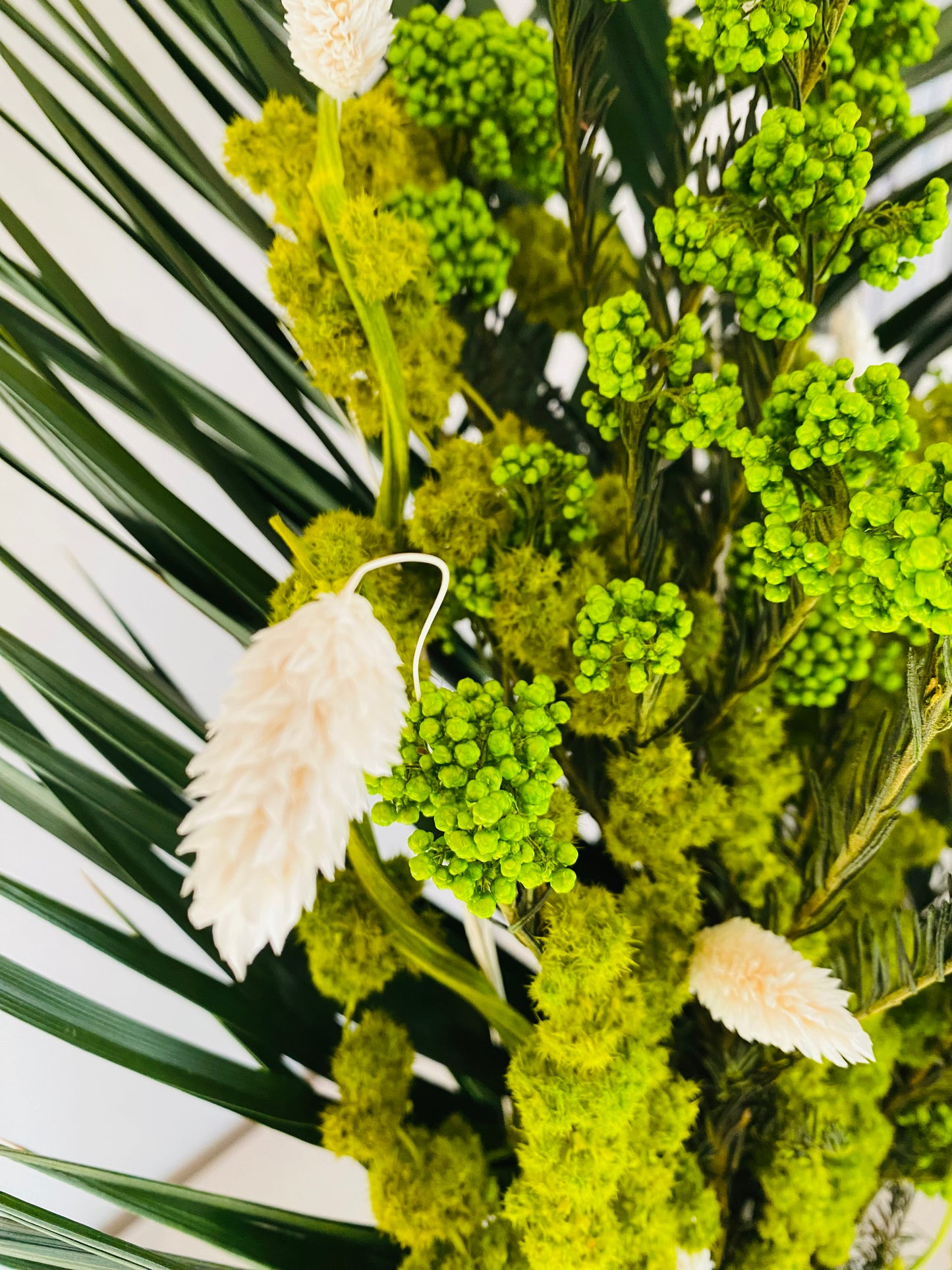 Bouquet Fleurs Stabilisees Cascade de verdure