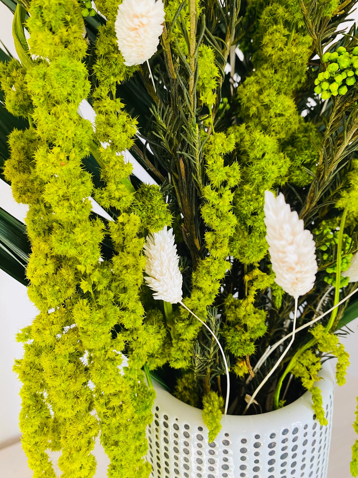 Bouquet Fleurs Stabilisees Cascade de verdure