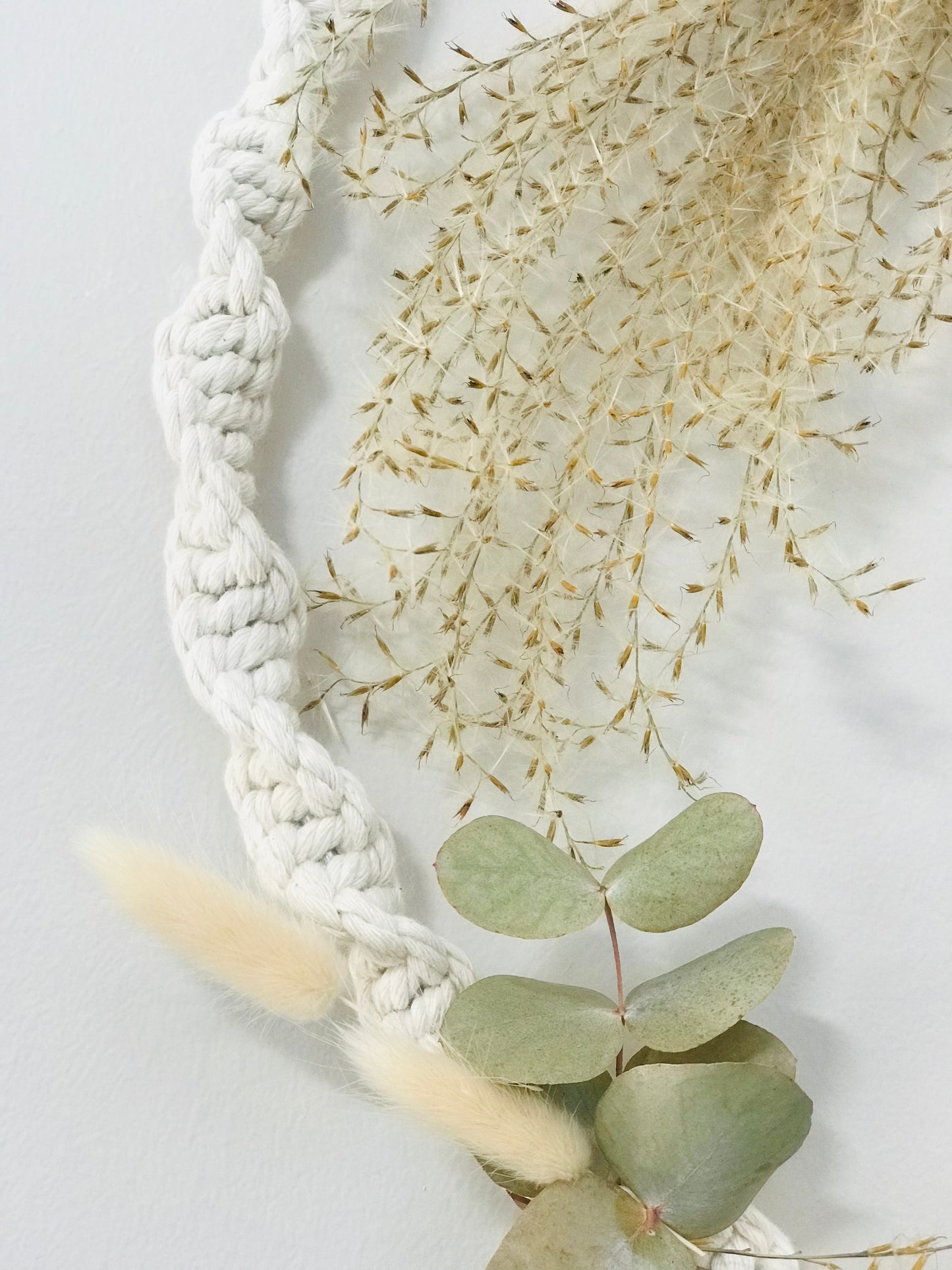 Couronne Macrame Fleurs Sechees