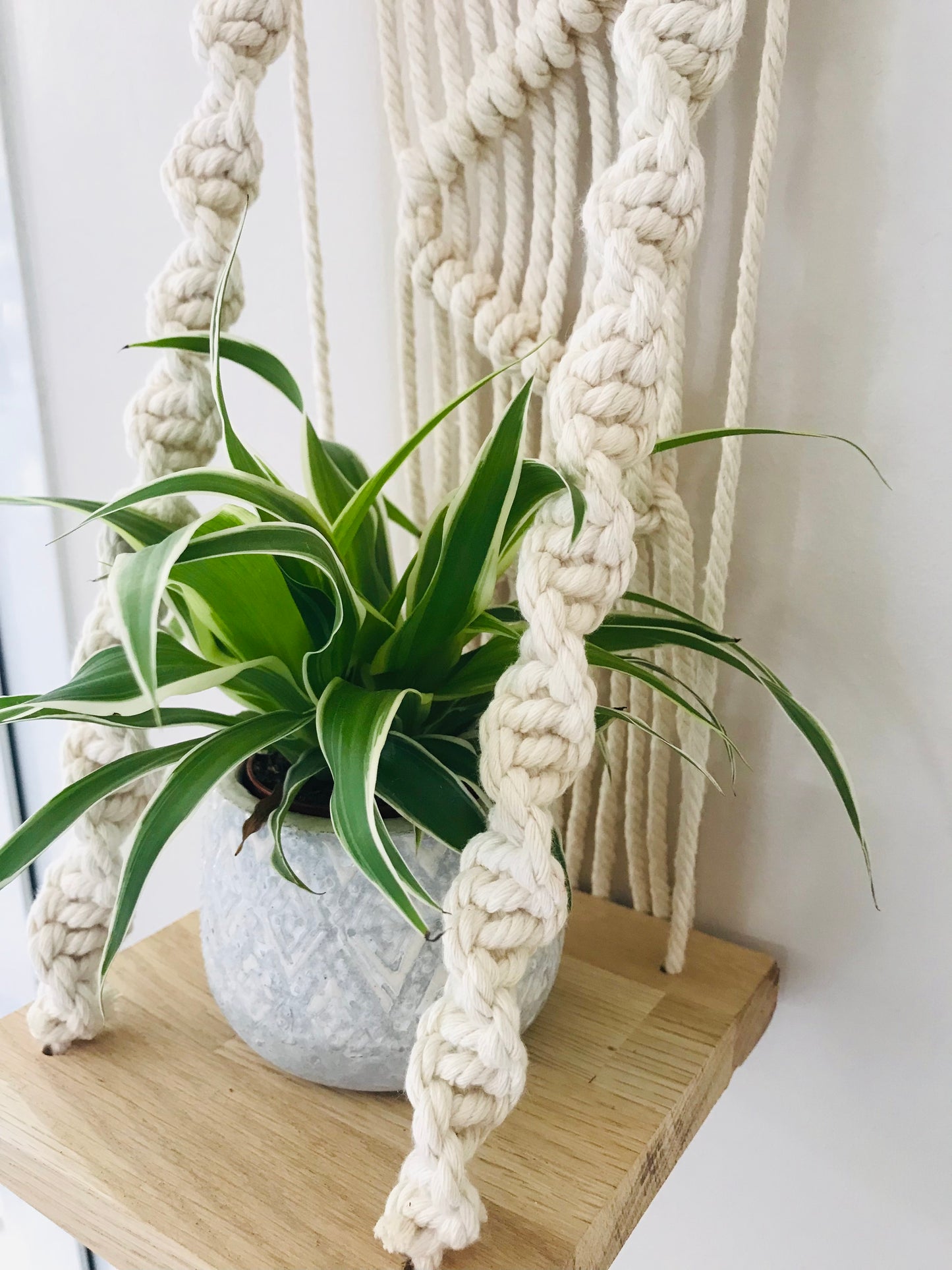 Plantagere Macrame Beige