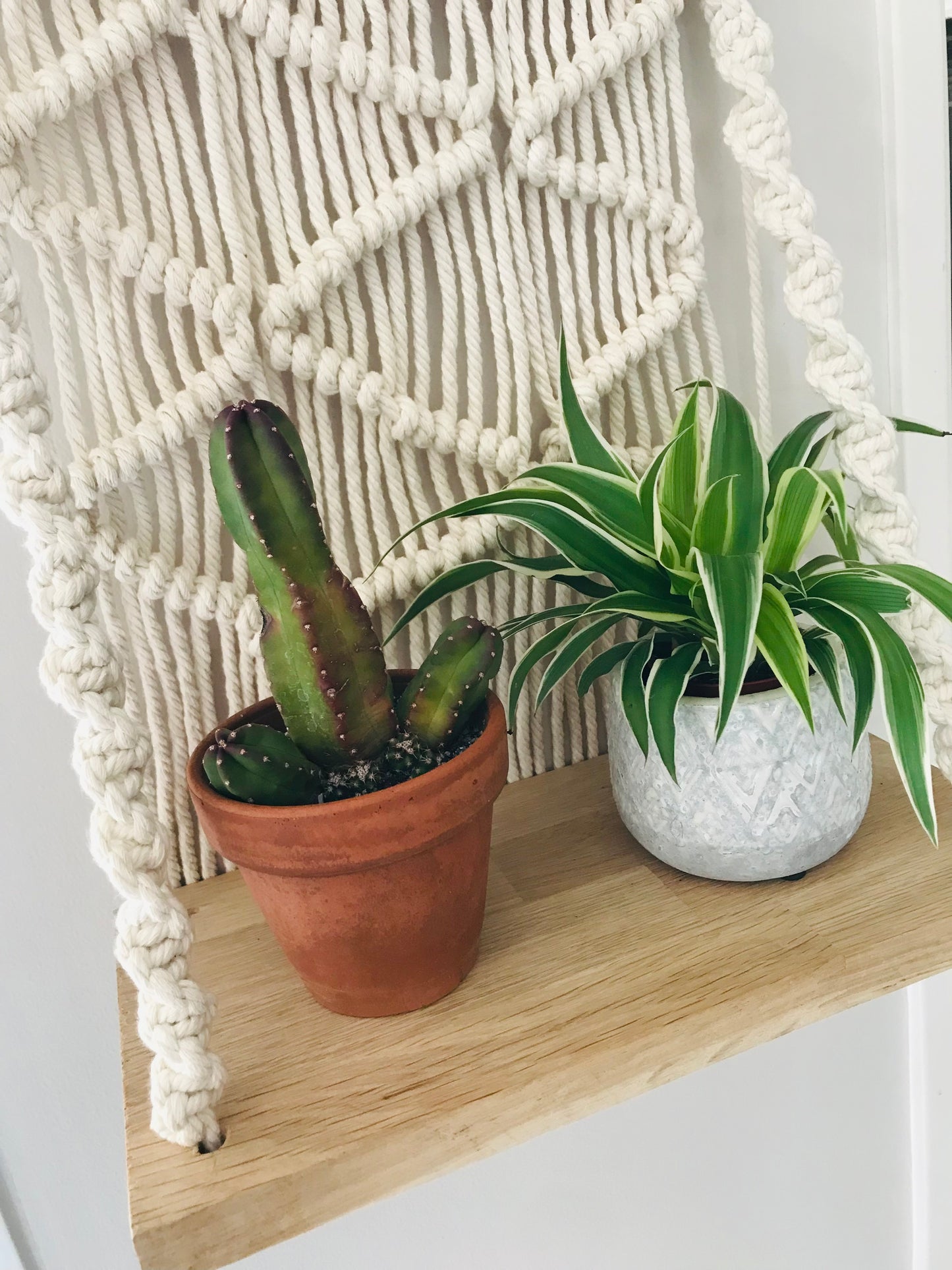 Plantagere Macrame Beige Double