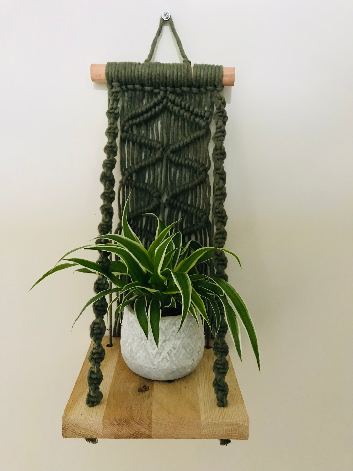Plantagere Macrame Vert Eucalyptus