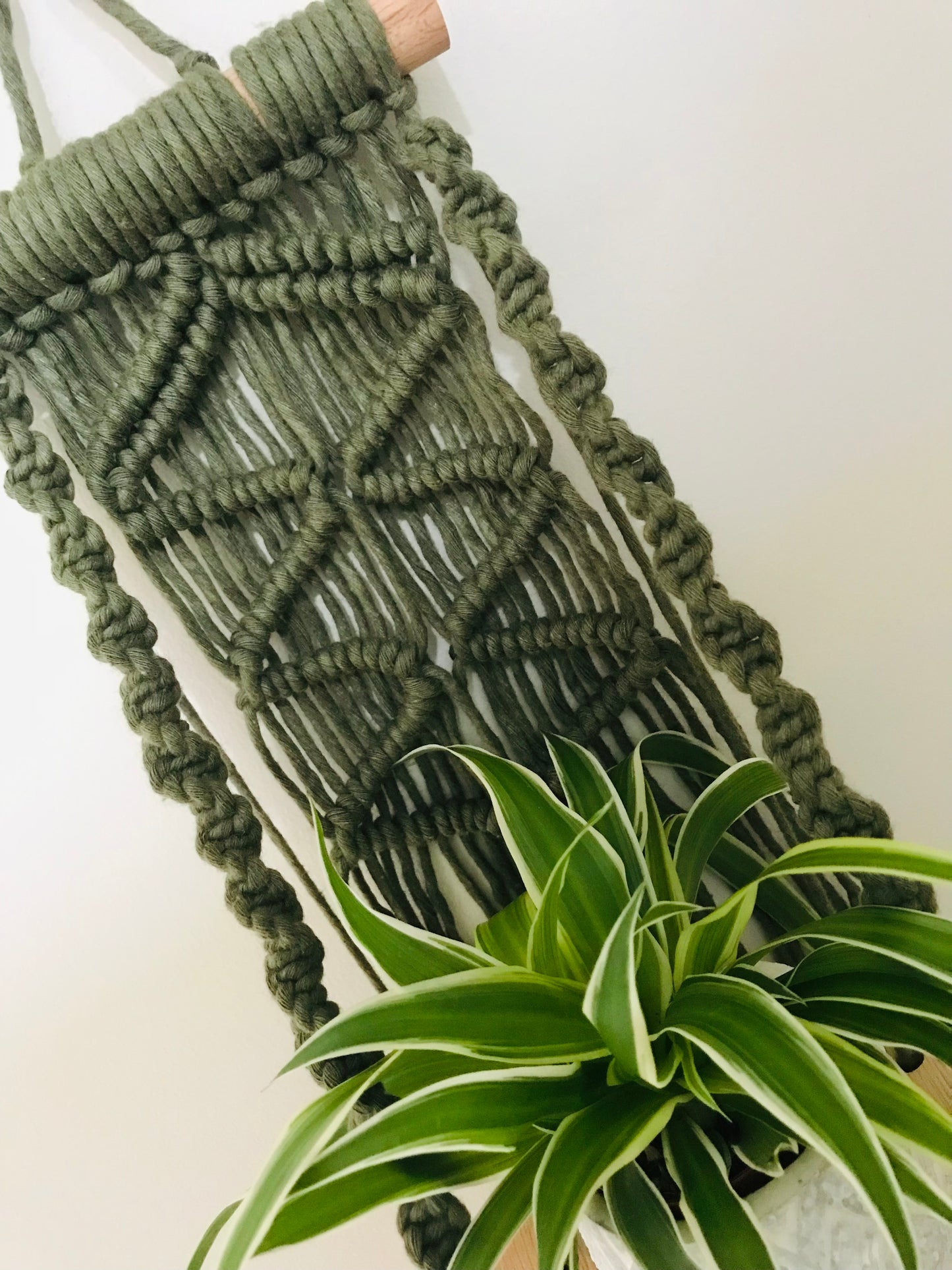 Plantagere Macrame Vert Eucalyptus