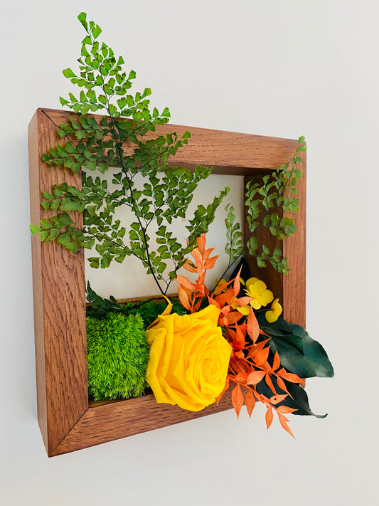 Cadre Vegetal Stabilise Chene 3D "Horizon Solaire"