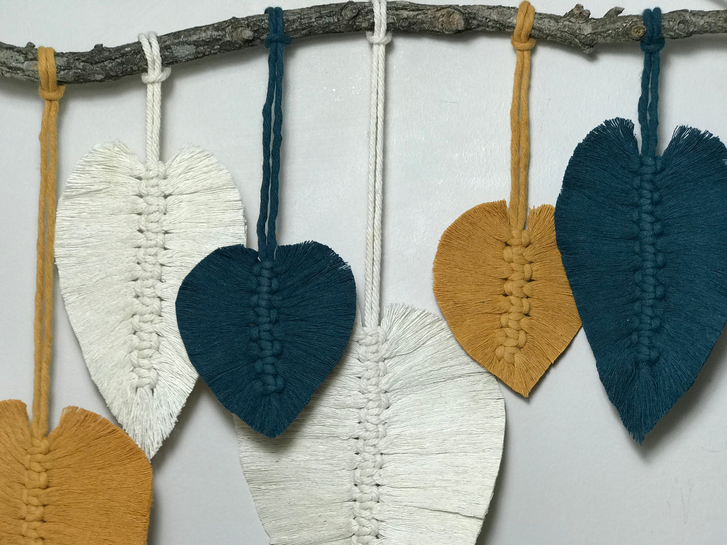 Feuilles murales en macrame 60cm