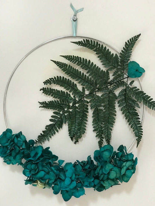 couronne hortensia fougere stabilise