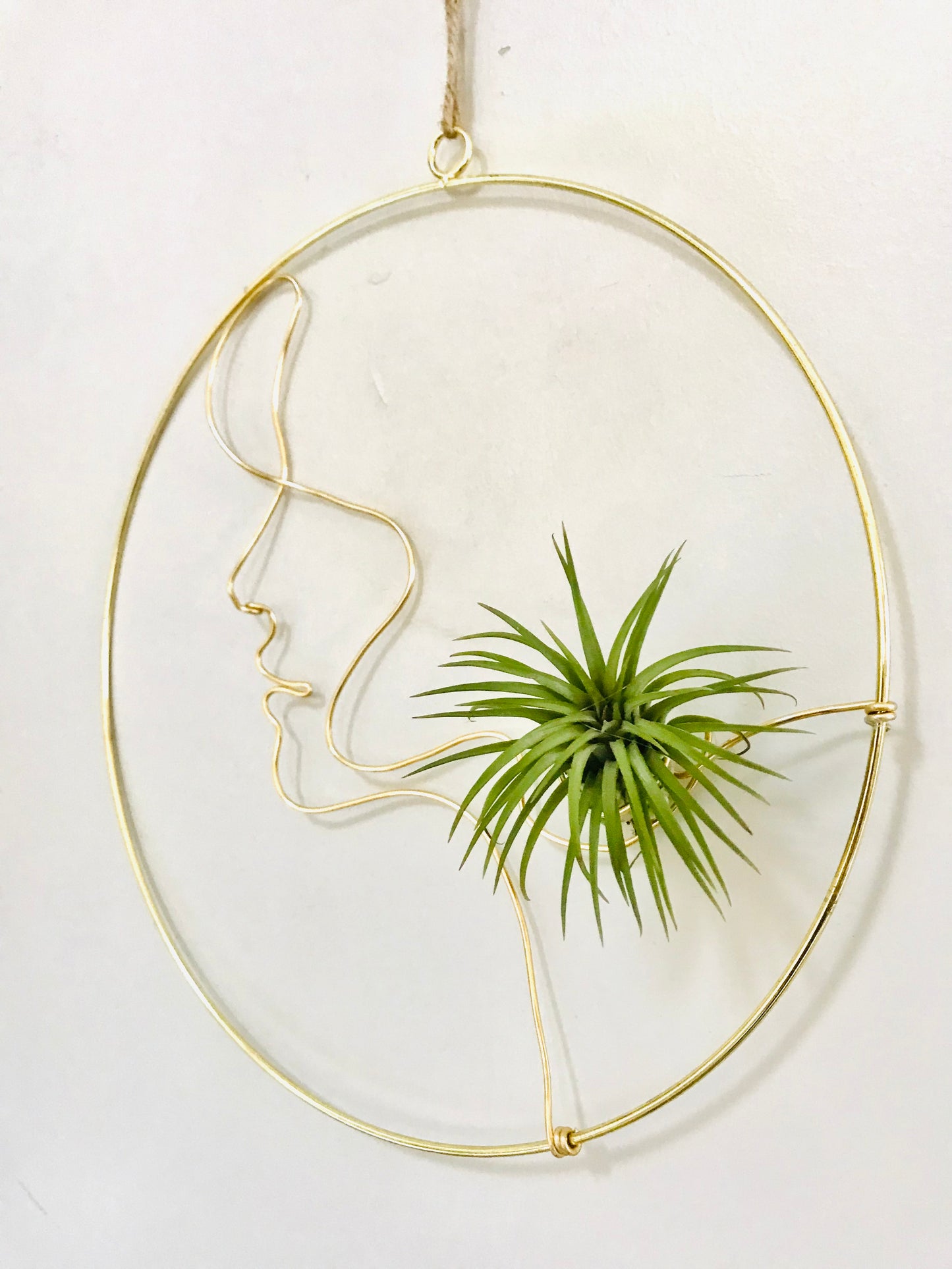 Couronne Tillandsia Visage Femme Profil