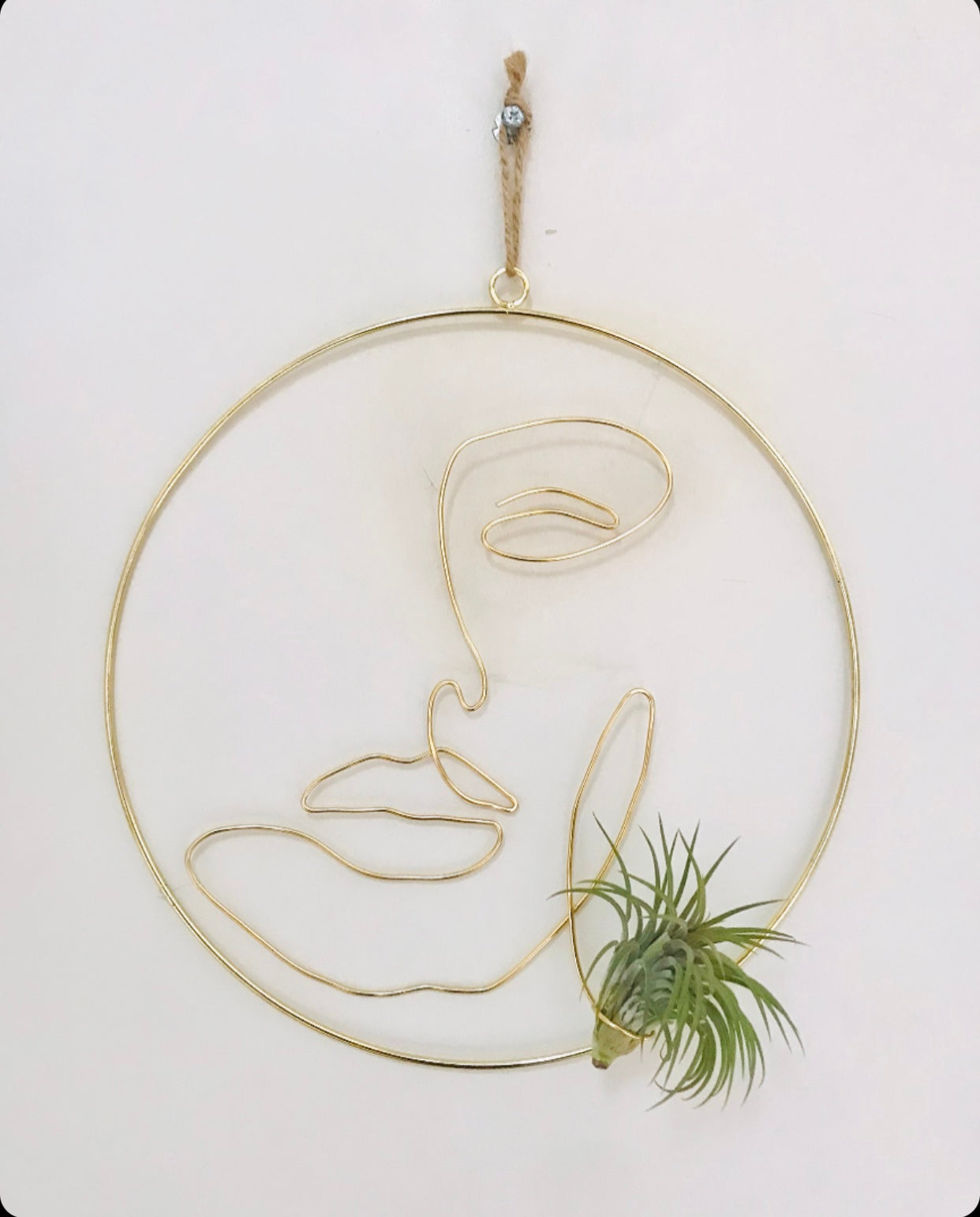 Couronne Tillandsia Visage Femme Face