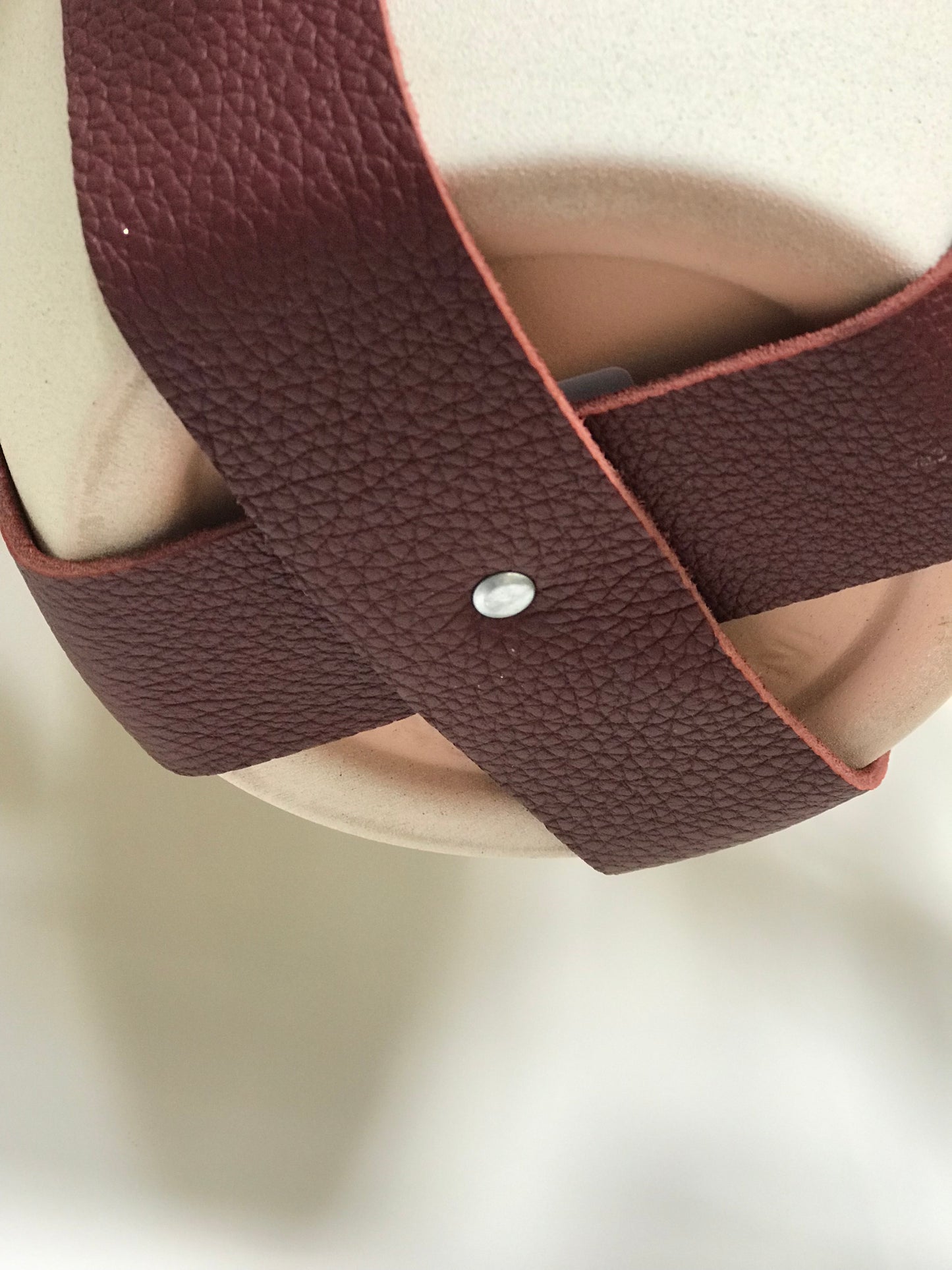 Suspension Plante 100% cuir grainé - 6 coloris