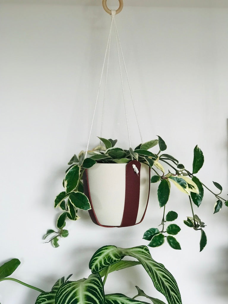 Suspension Plante 100% cuir grainé - 6 coloris