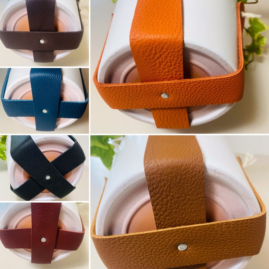 Suspension Plante 100% cuir grainé - 6 coloris