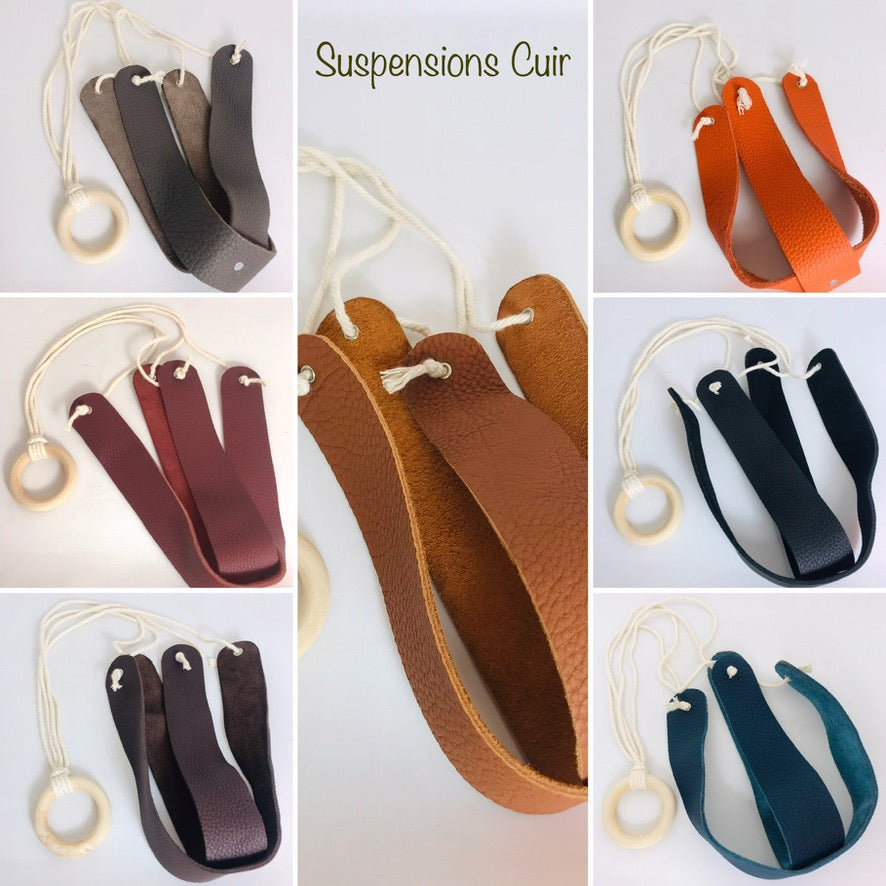 Suspension Plante 100% cuir grainé - 6 coloris