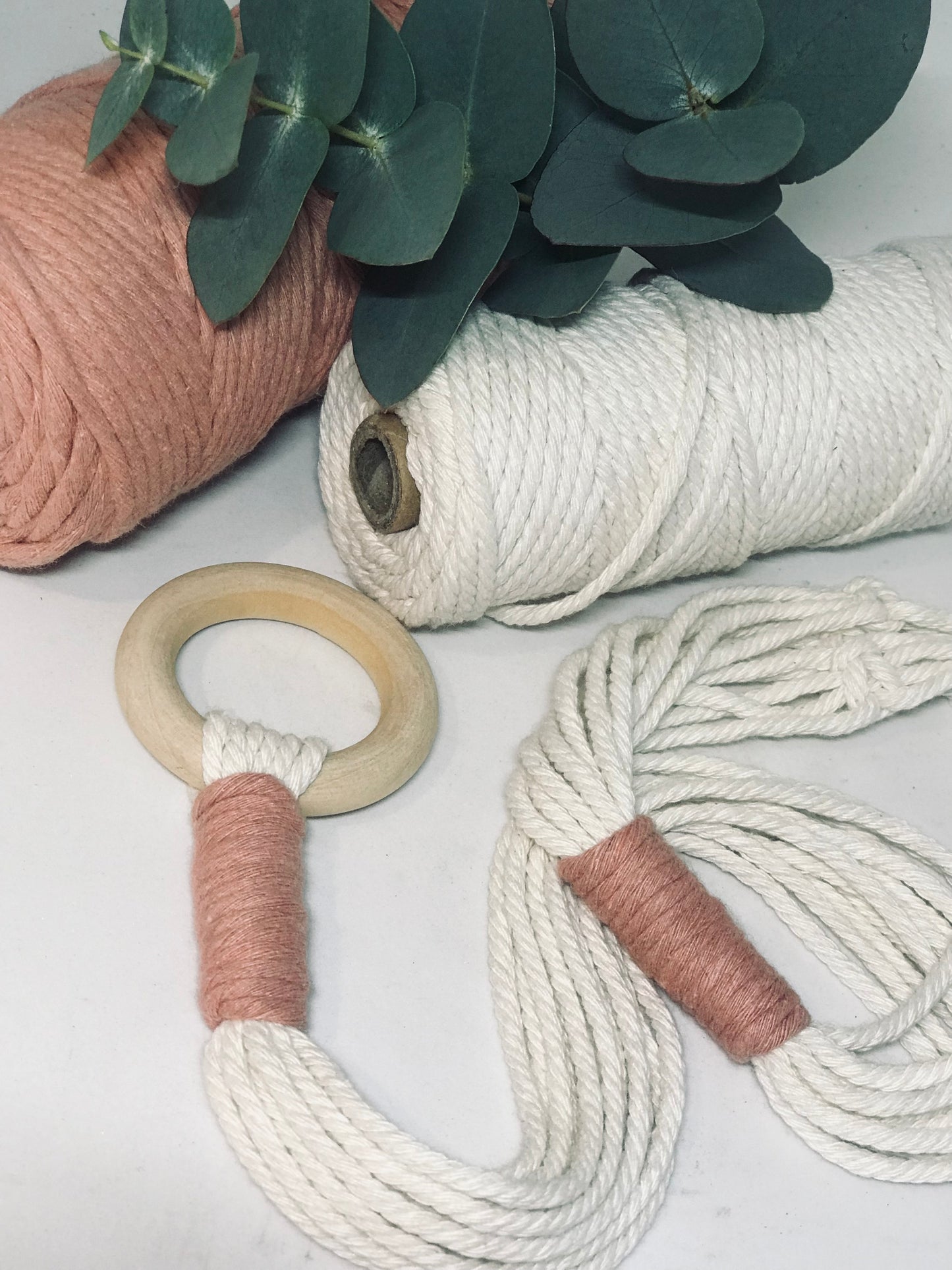 Suspension Macrame corde bi-colore 5 coloris