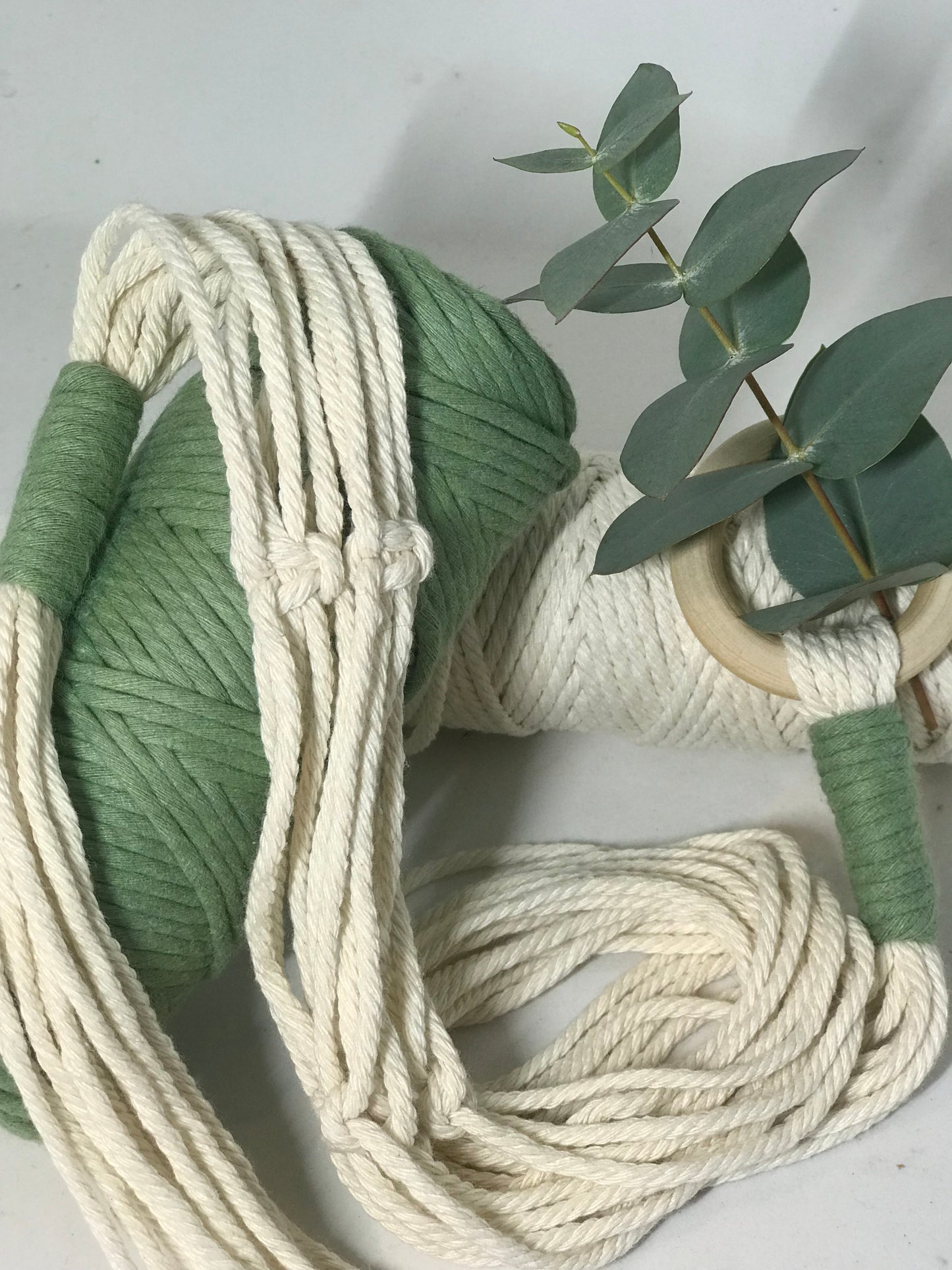 Suspension Macrame corde bi-colore 5 coloris