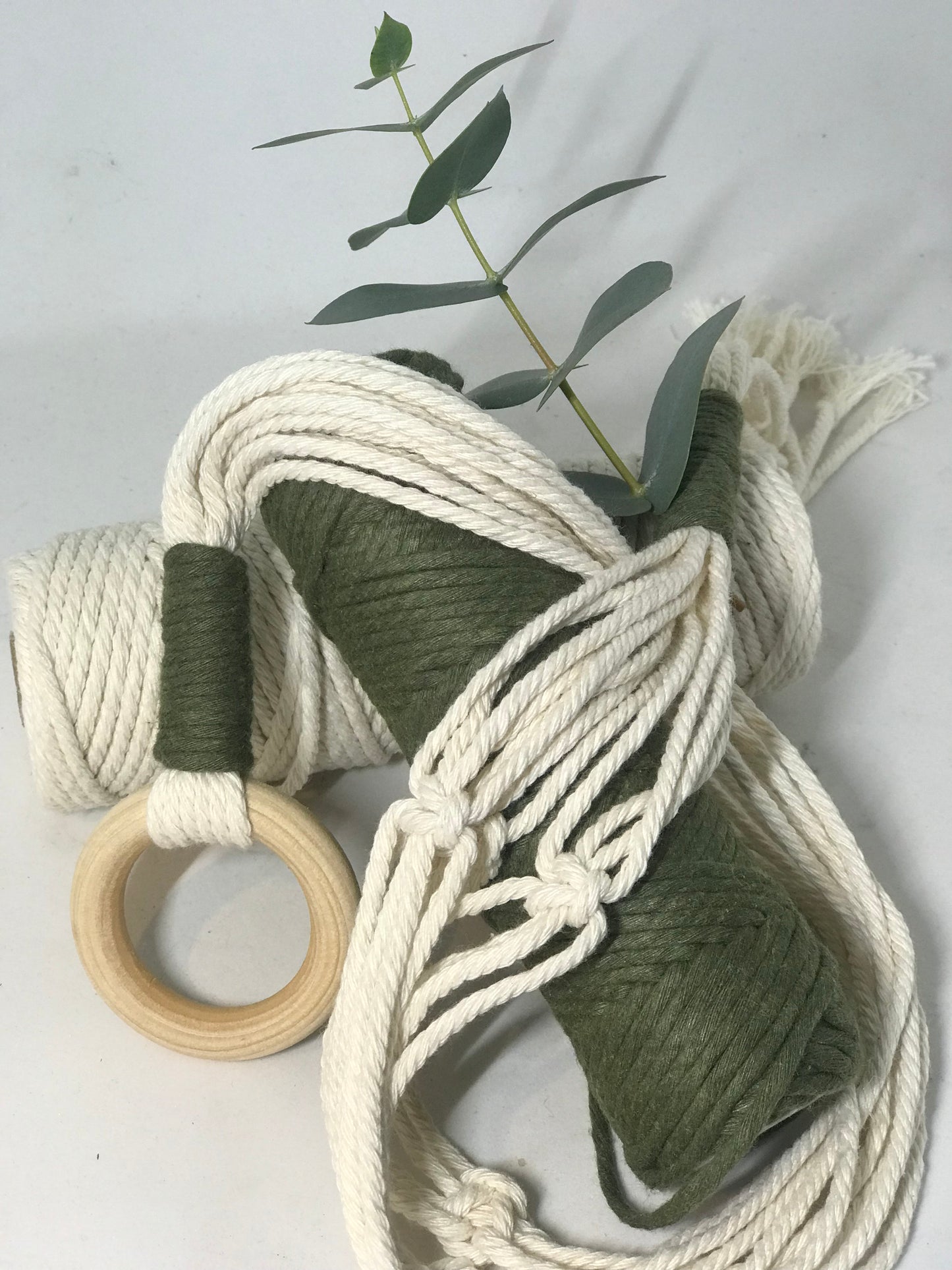 Suspension Macrame corde bi-colore 5 coloris