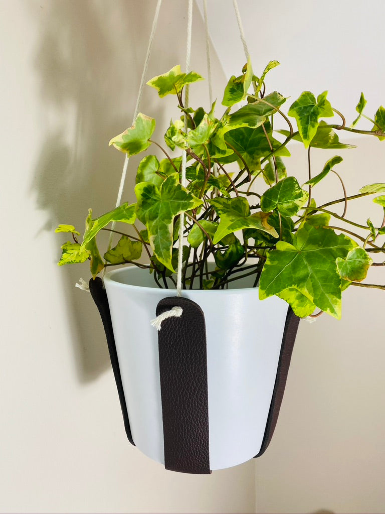 Suspension Plante 100% cuir grainé - 6 coloris