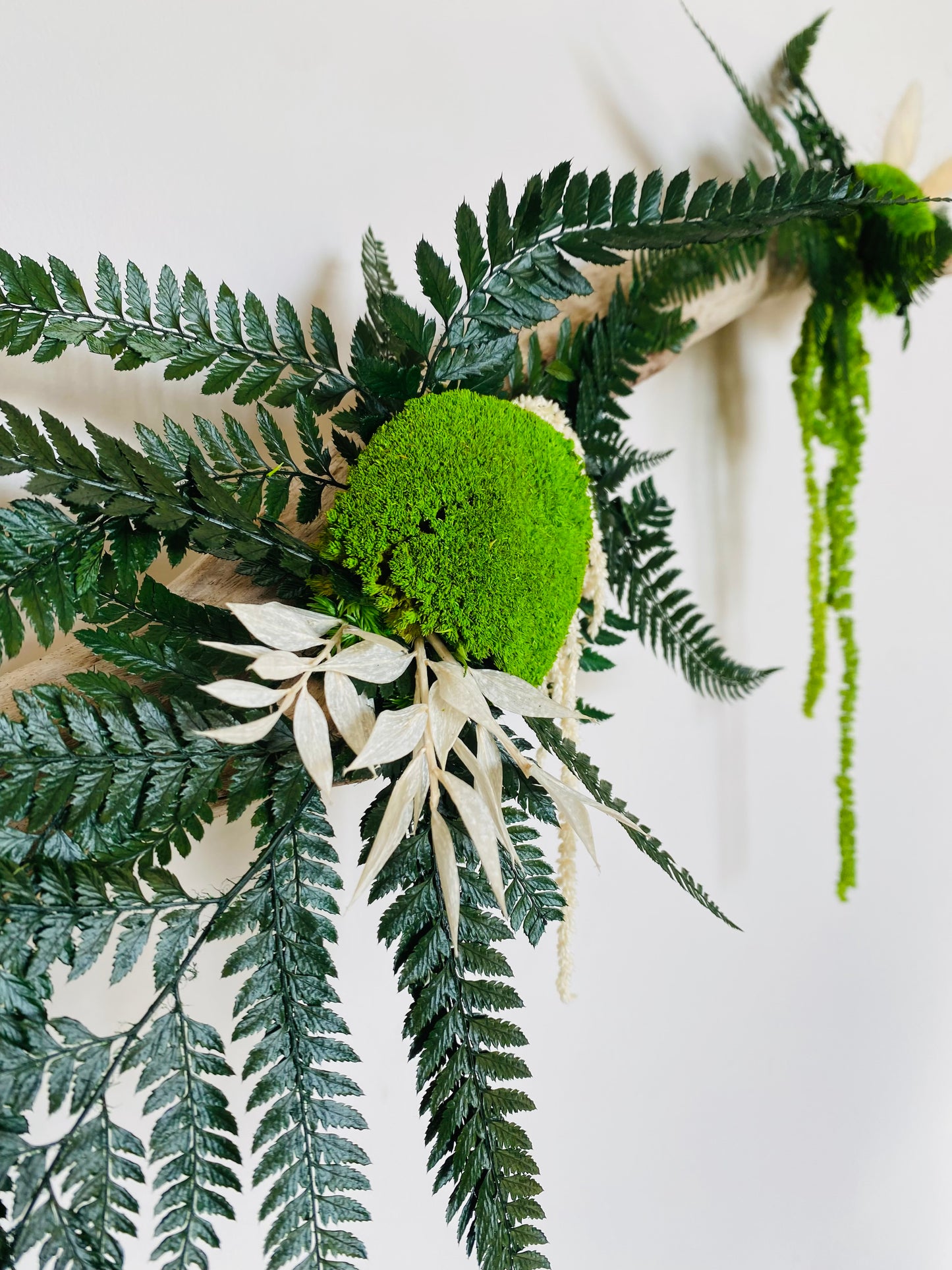 Rivage Végétal Décoration végétale stabilisée en bois flotté 100cm