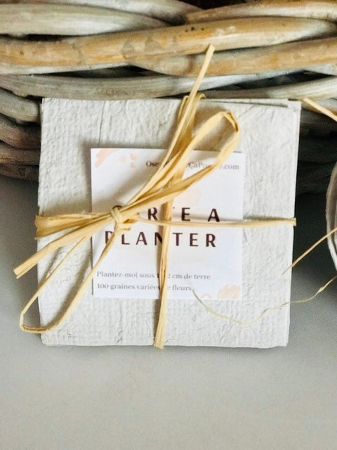 Carte a planter - Papier a semences