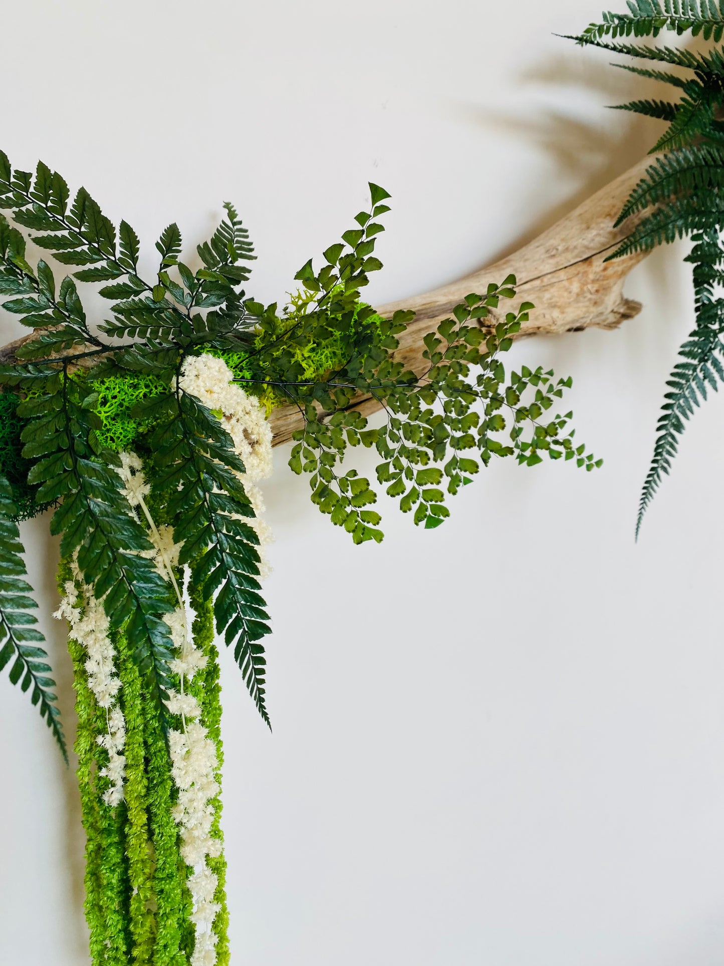 Rivage Végétal Décoration végétale stabilisée en bois flotté 100cm