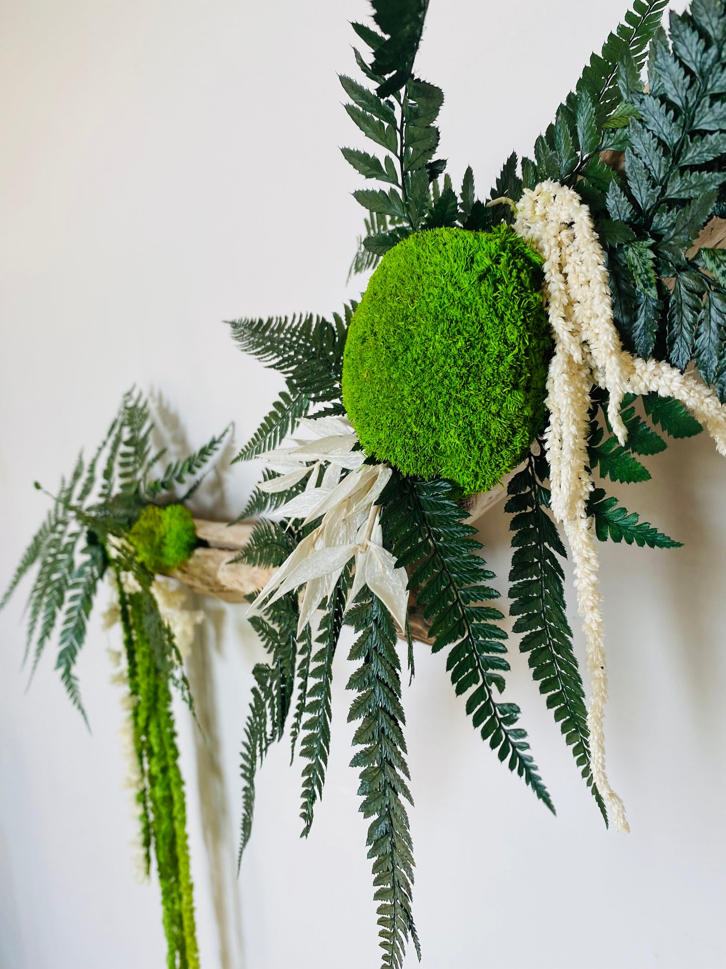 Rivage Végétal Décoration végétale stabilisée en bois flotté 100cm