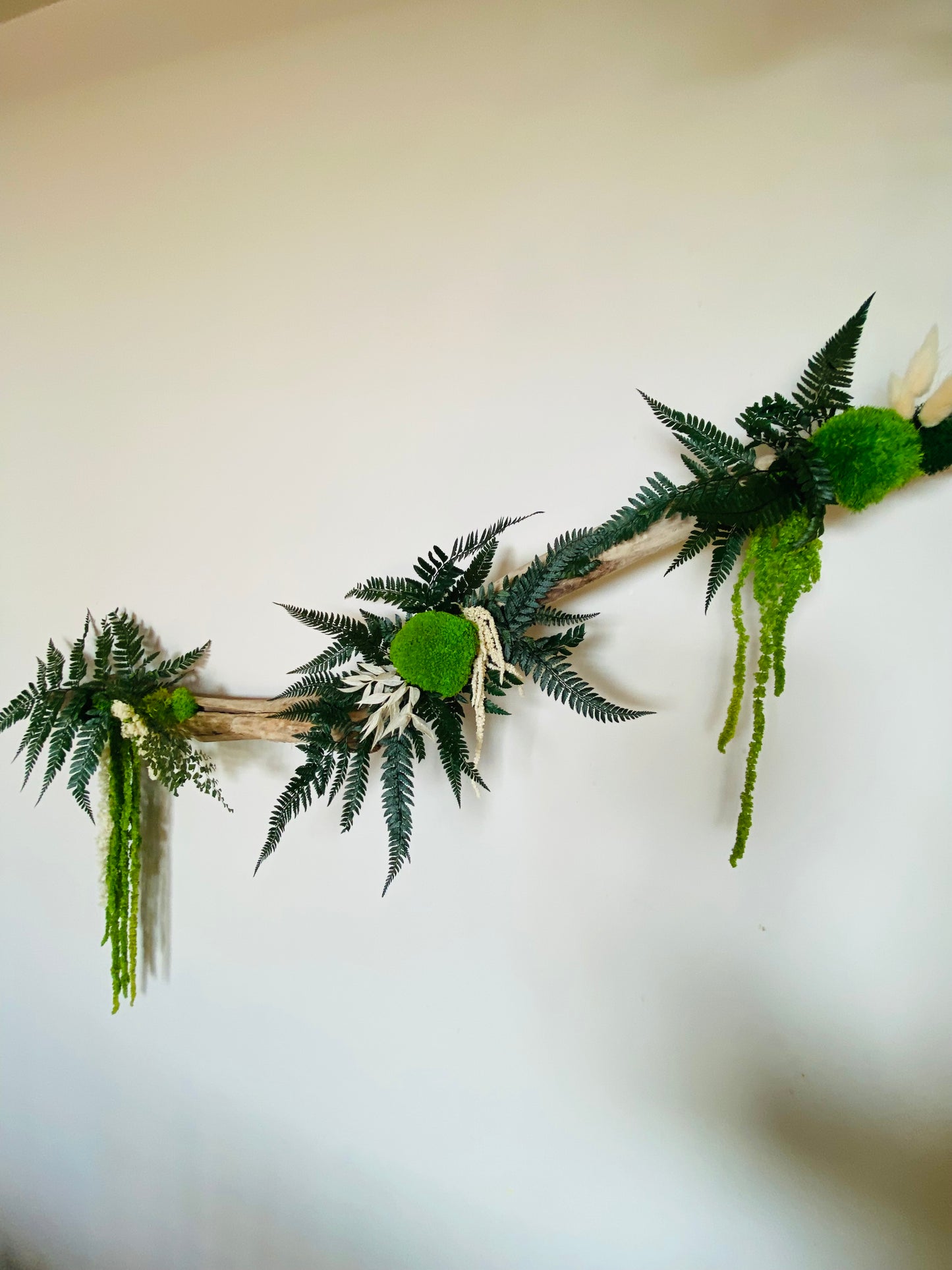 Rivage Végétal Décoration végétale stabilisée en bois flotté 100cm