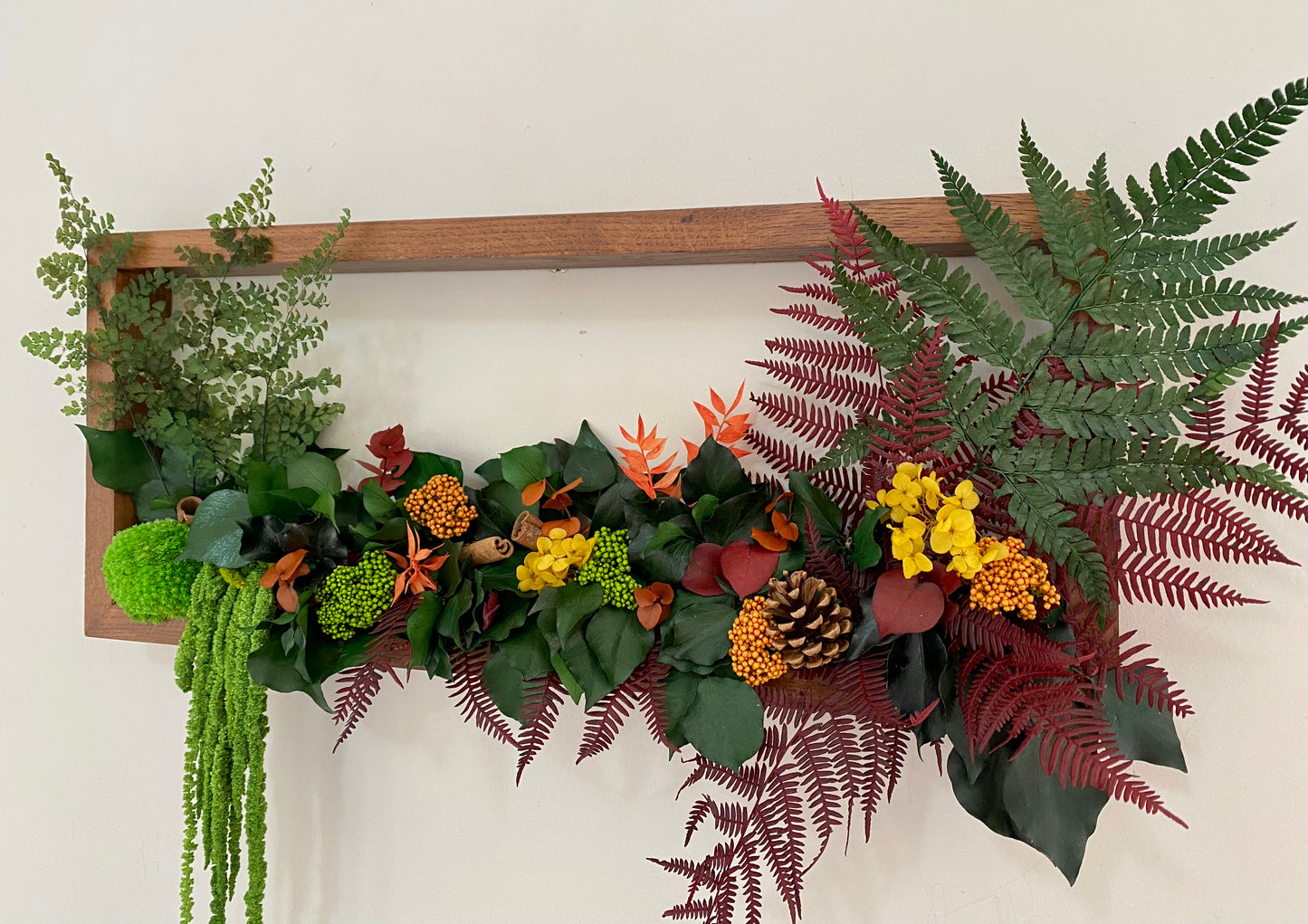Tableau Vegetal Stabilise Chene 3D "Reflets d’Automne"
