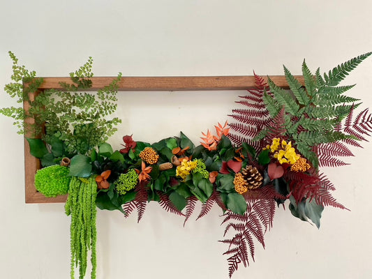 Tableau Vegetal Stabilise Chene 3D "Reflets d’Automne"