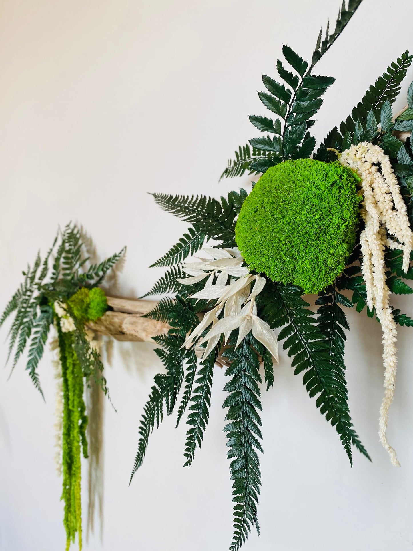 Rivage Végétal Décoration végétale stabilisée en bois flotté 100cm