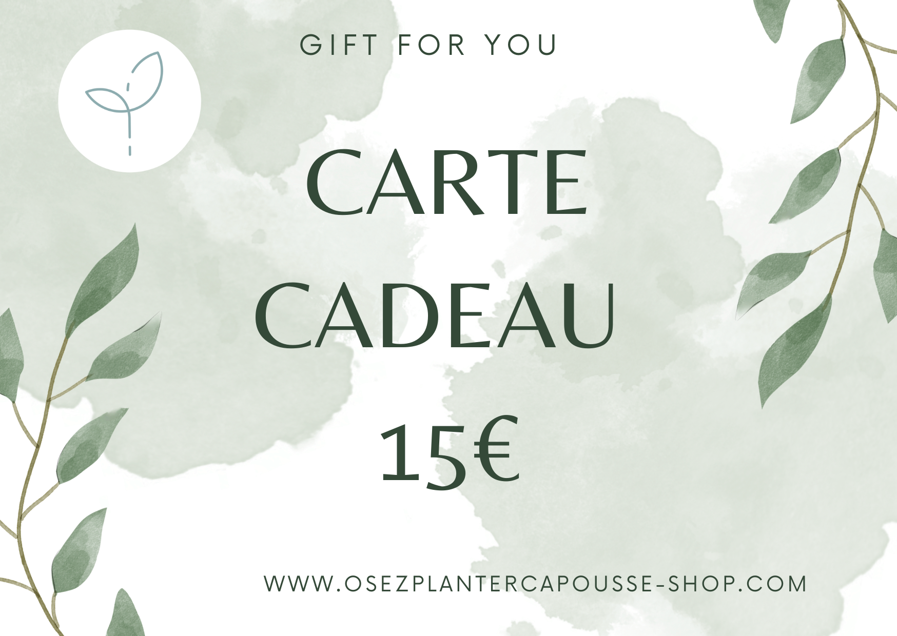 Cartes Cadeaux - Osez Planter Ca Pousse