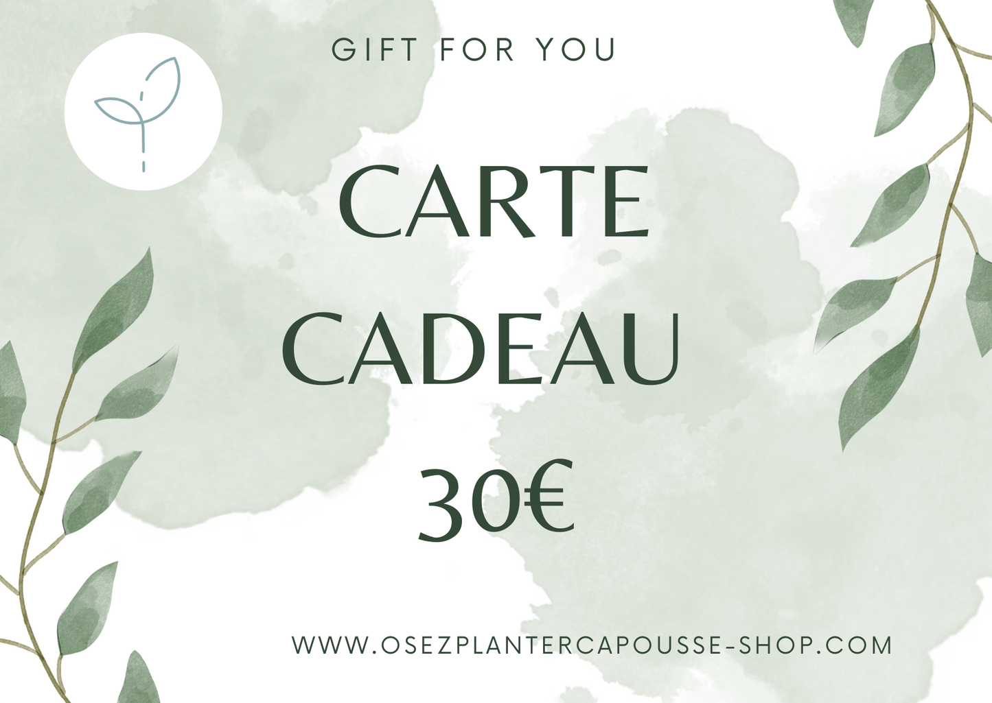 Cartes Cadeaux - Osez Planter Ca Pousse