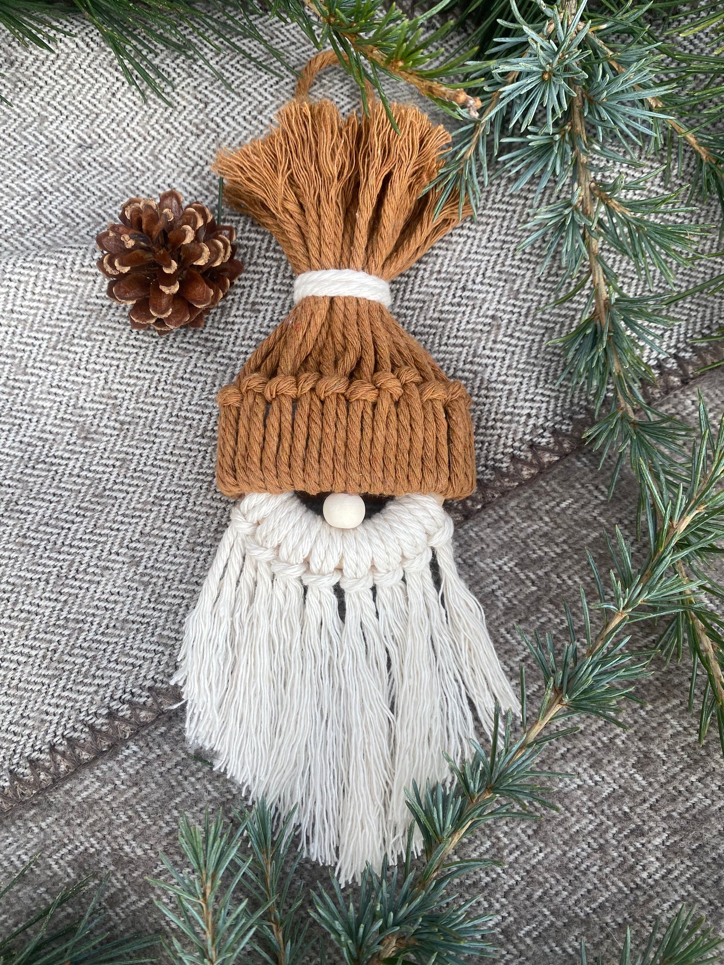 Gnome de Noel Macrame