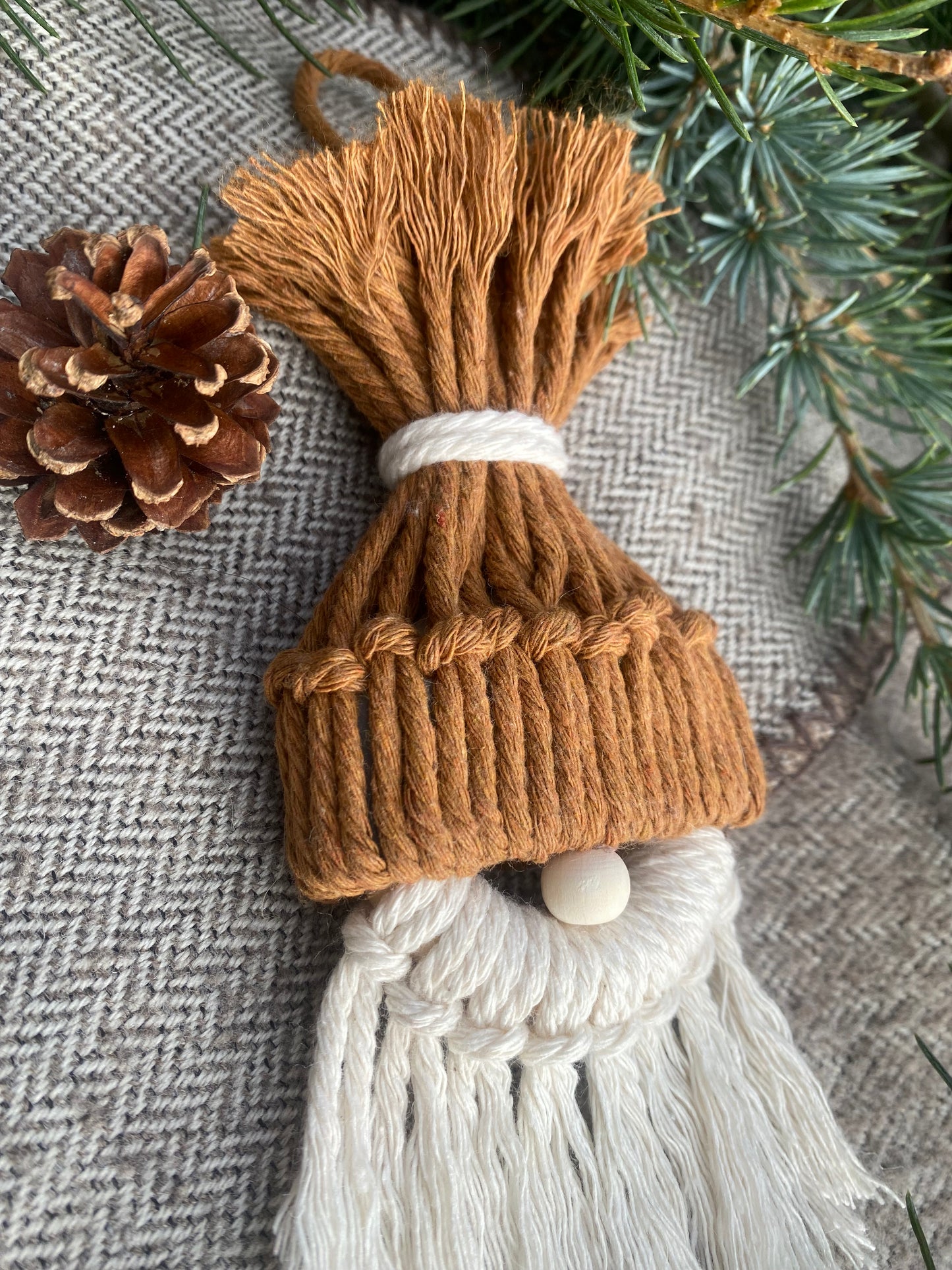 Gnome de Noel Macrame