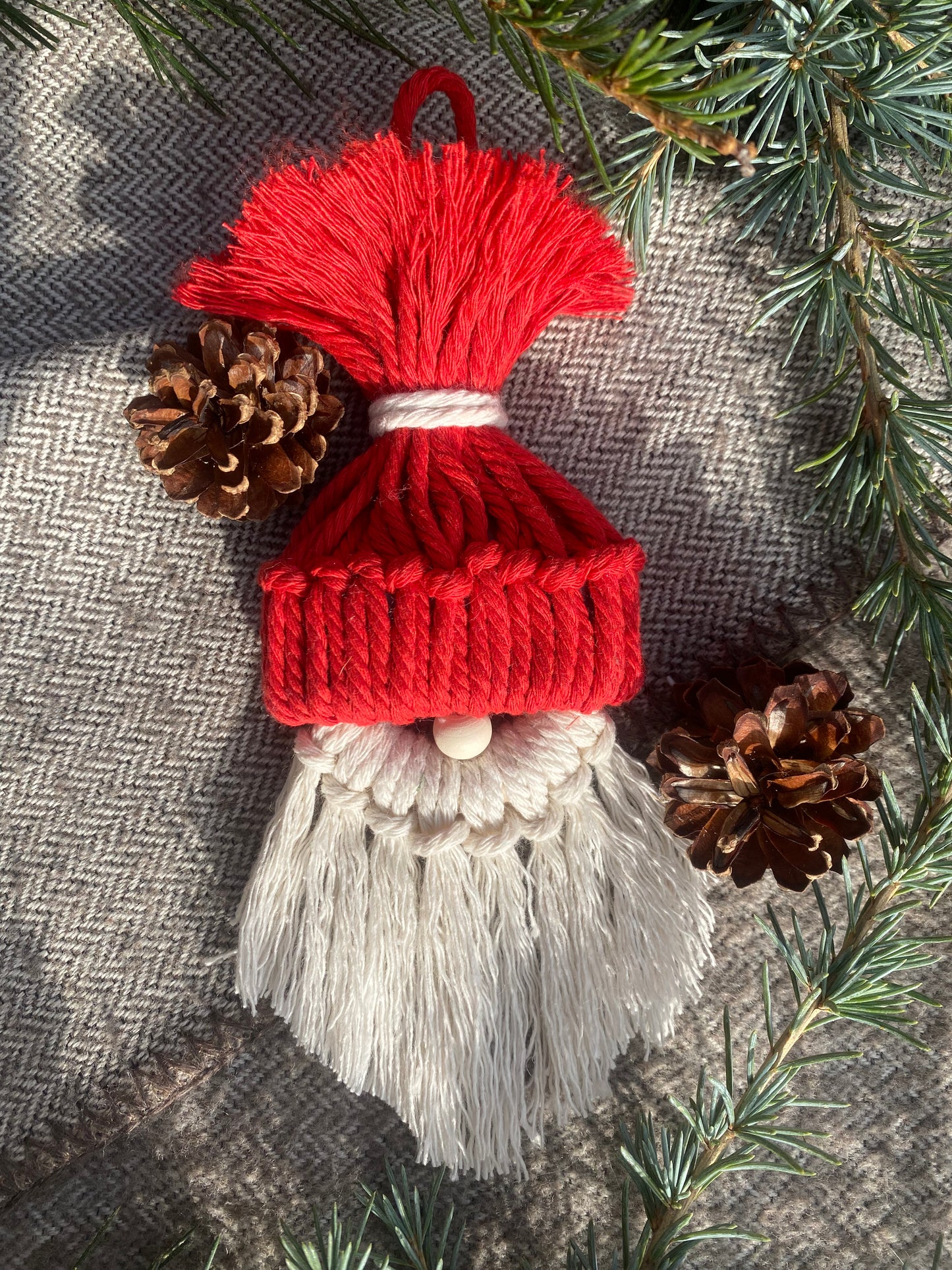 Gnome de Noel Macrame