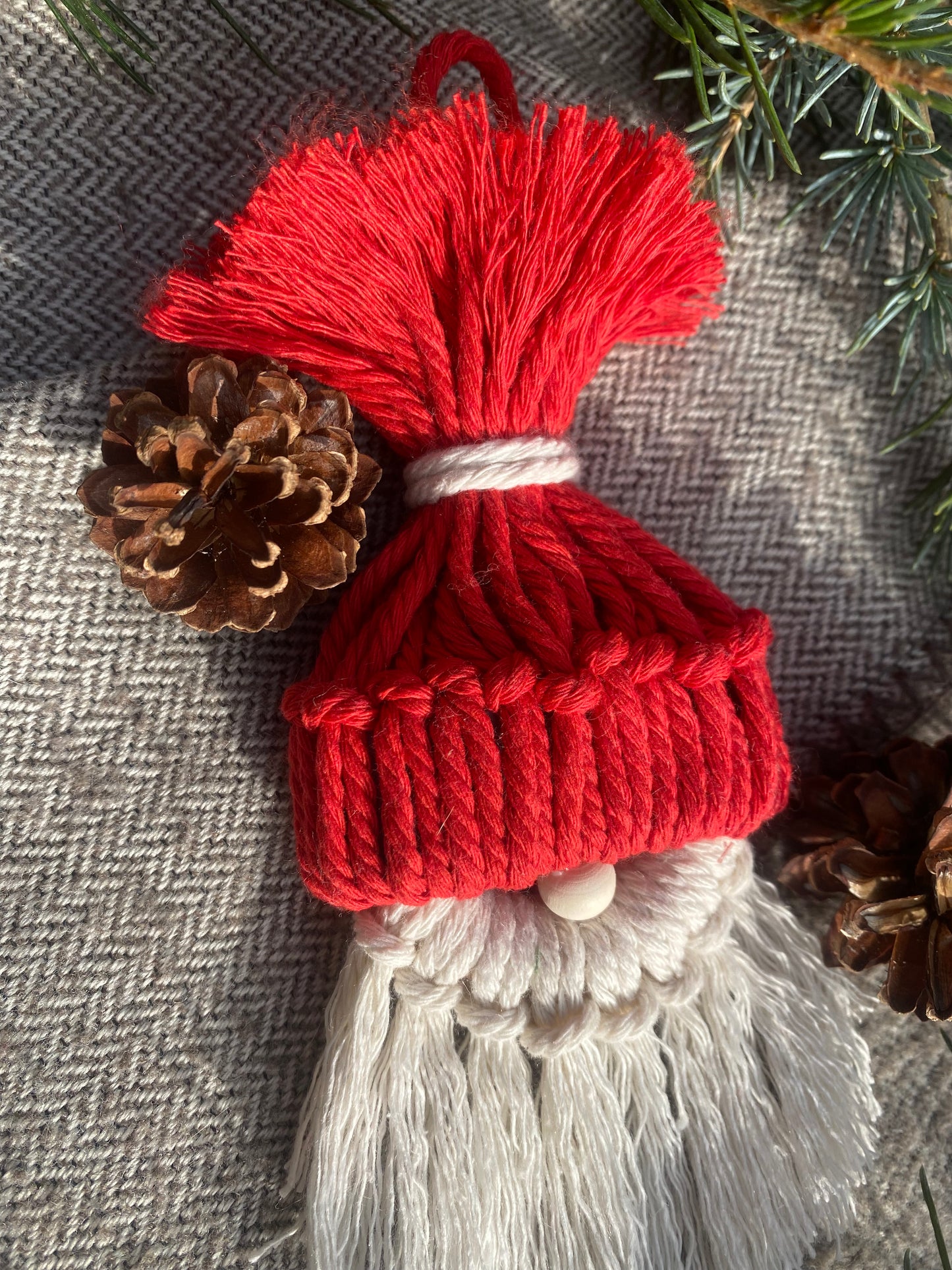 Gnome de Noel Macrame