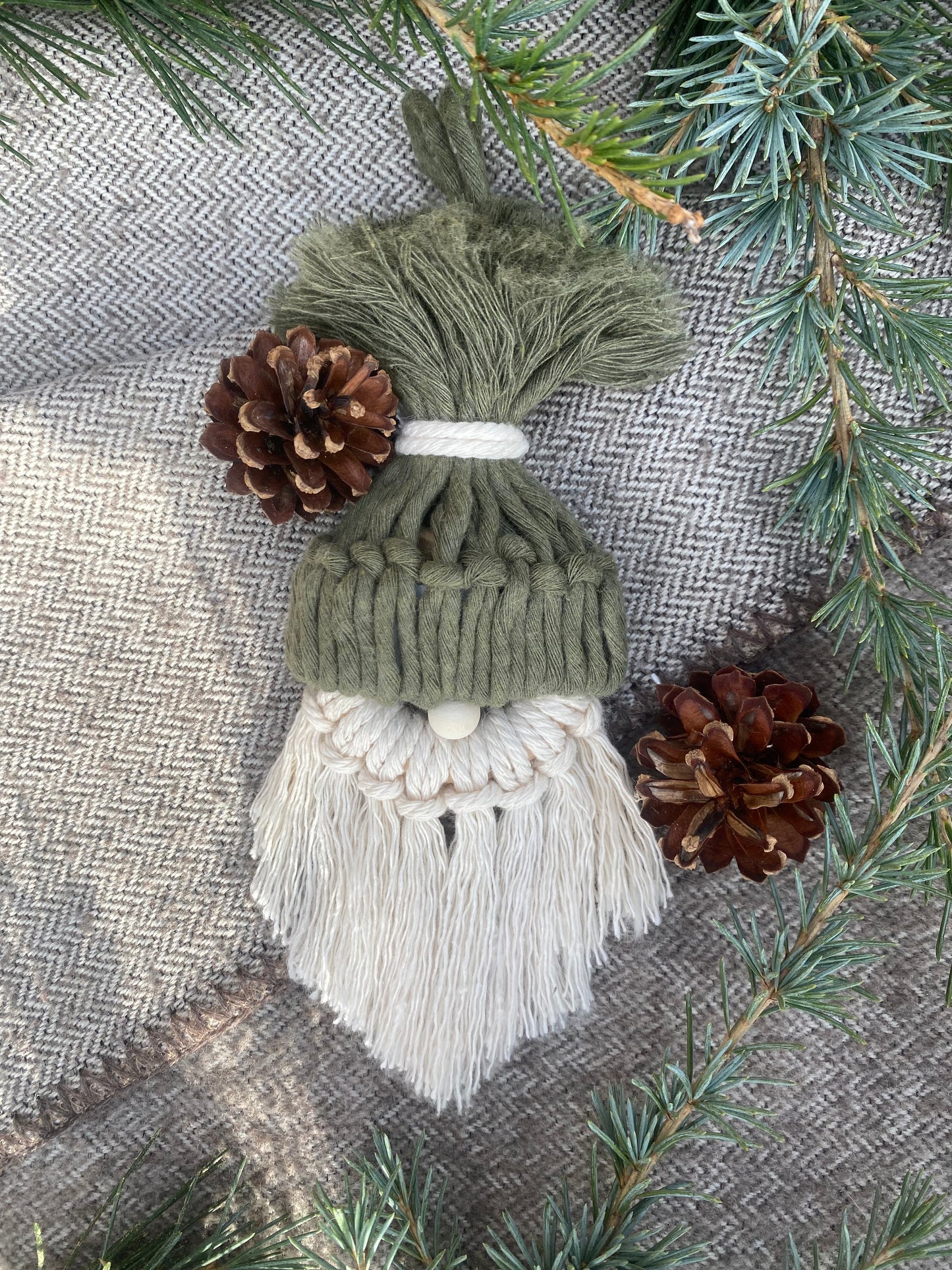 Gnome de Noel Macrame