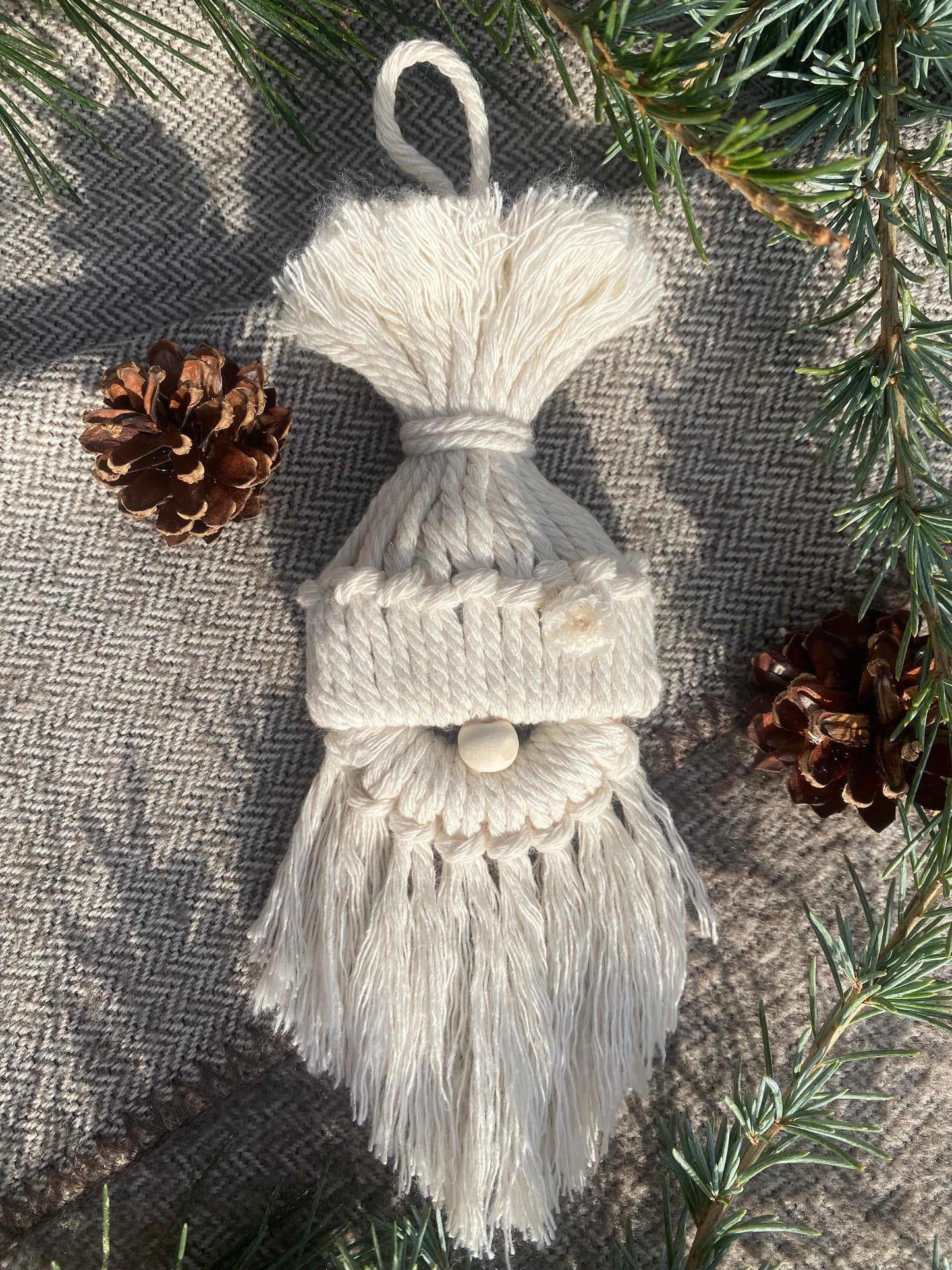 Gnome de Noel Macrame