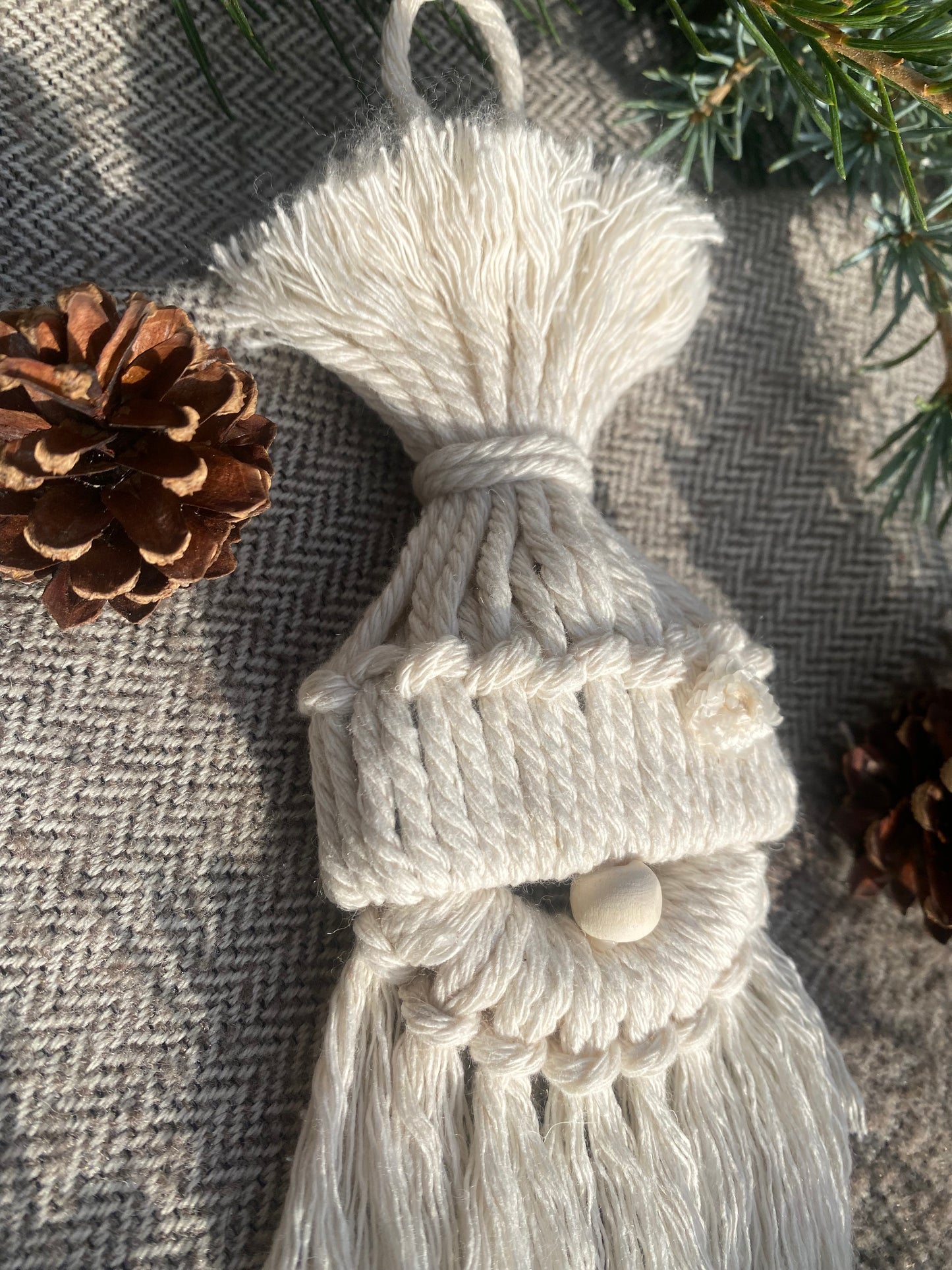 Gnome de Noel Macrame