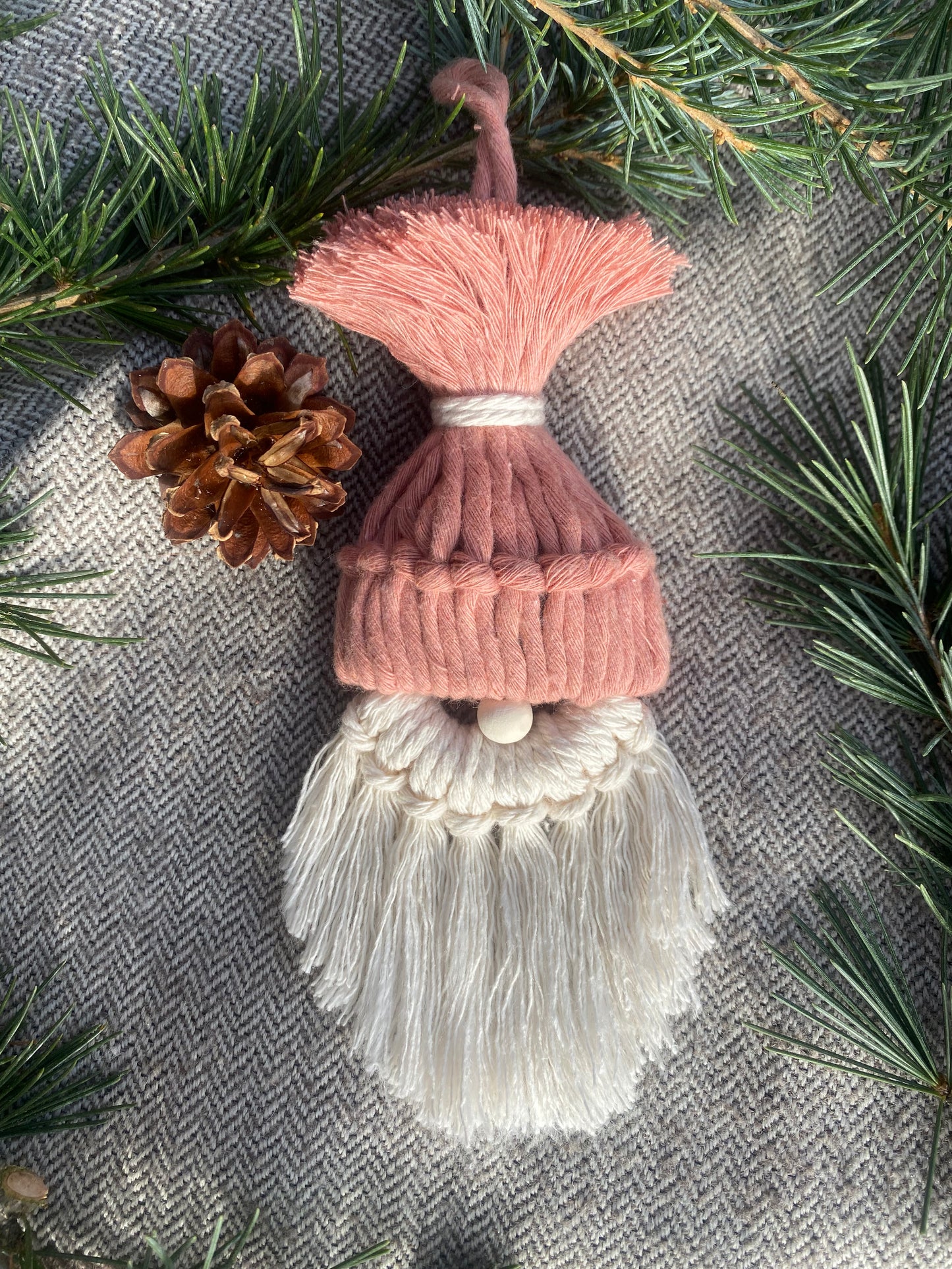 Gnome de Noel Macrame