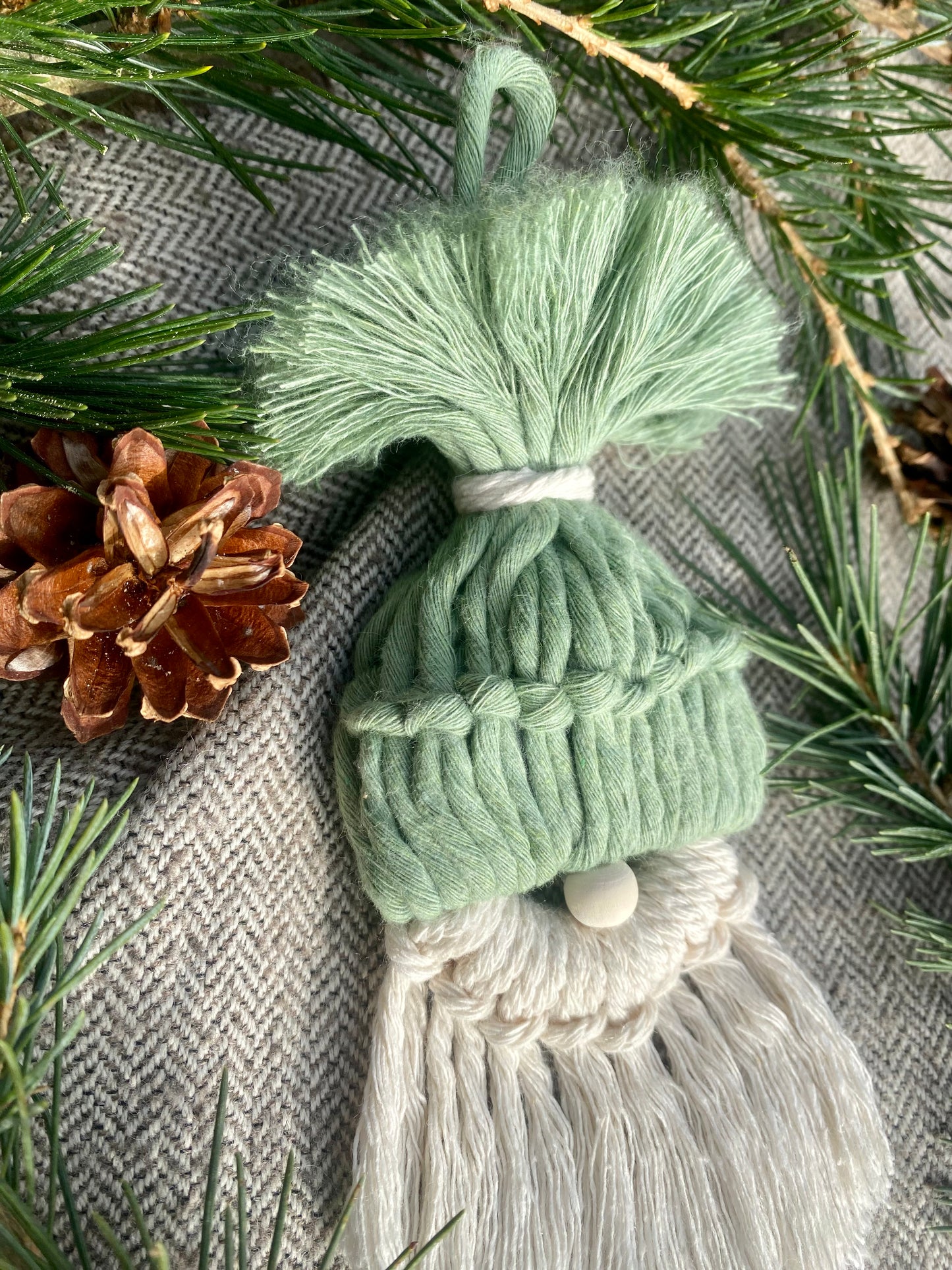 Gnome de Noel Macrame