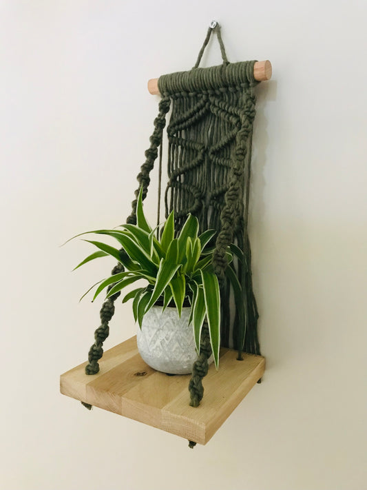 Plantagere Macrame Vert Eucalyptus